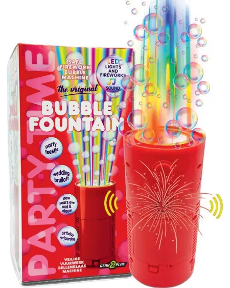 FONTAINE MULTICOLORE A BULLES Remplis d'eau, appuie sur le bouton e...