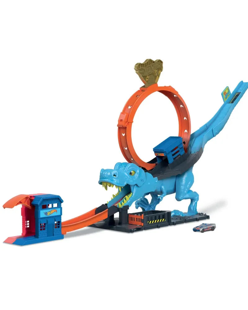 HOT WHEELS AFFRONTEMENT AVEC TREX + 1HW Il comprend un lanceur et u...
