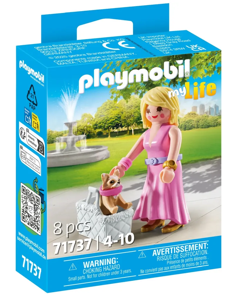 DAME AVEC CHIHUAHUA ET PANIER   PMB71737 PLAYMOBIL Âge Minimum: 4A ...