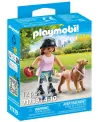 JEUNE FILLE ROLLEUSE AVEC RETRIEVER   PMB71739 PLAYMOBIL Âge Minimu...