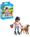 JEUNE FILLE ROLLEUSE AVEC RETRIEVER   PMB71739 PLAYMOBIL Âge Minimu...