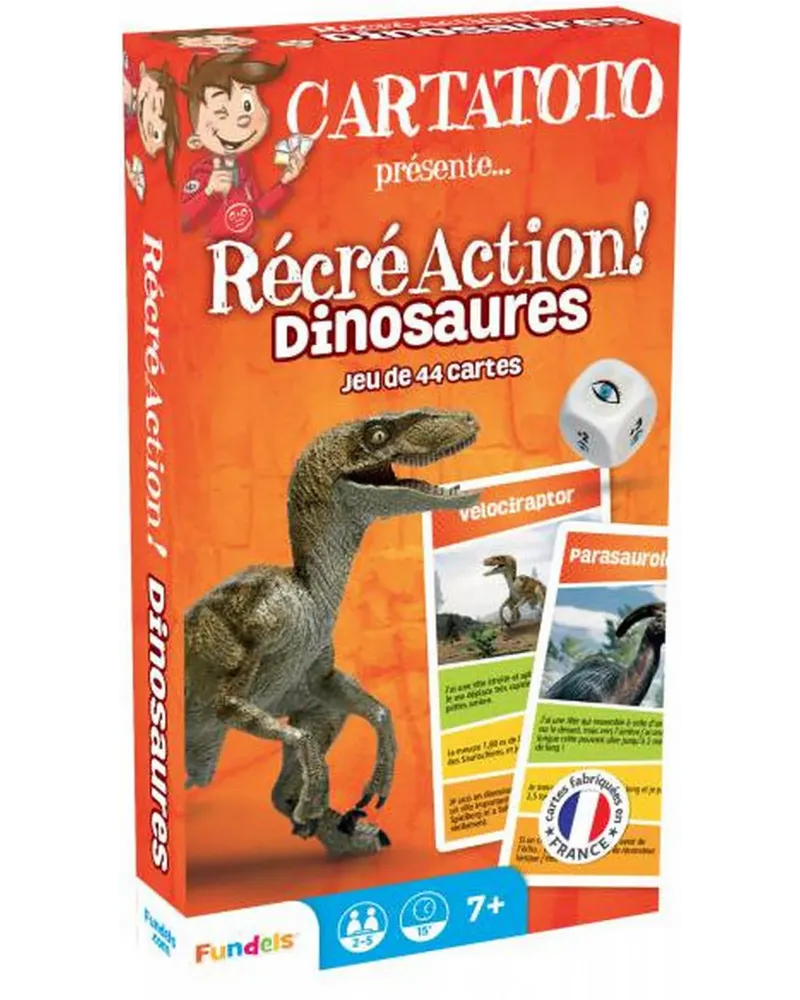 CARTATOTO RECREATION DINOSAURES DSPL  Jeu de Cartes sur les dinosau...