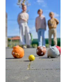 ANIBOULE  Mon premier jeu de pétanque avec des « bouilles » danima...