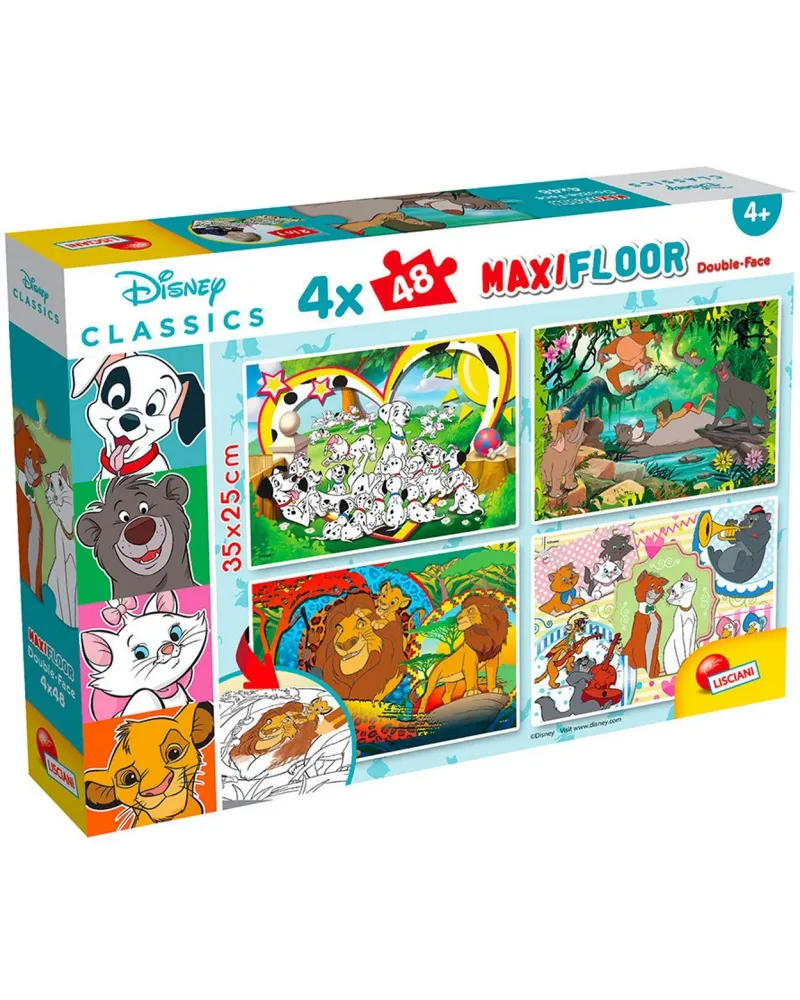 DISNEY PUZZLE MAXIFLOOR 4X48PCES MULTI L