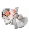 REBORN BEBE NADIA 40CM + COUVERTURE