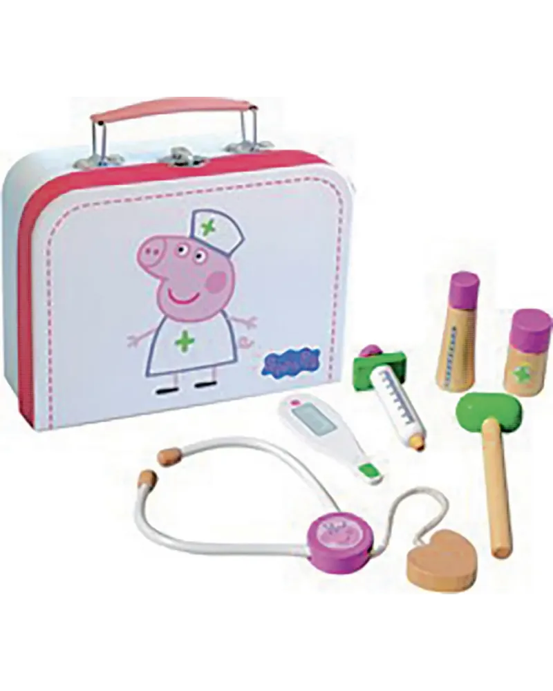 VALISE PEPPA PIG ACC. DOCTEUR EN BOIS