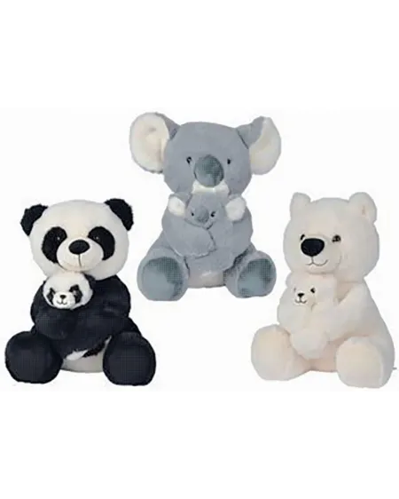 PANDA/KOALA/OURS/TIGRE + BB 28CM