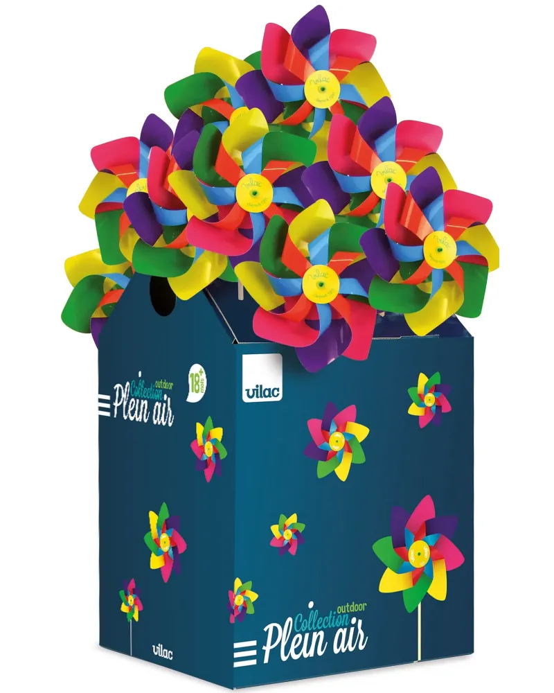 MOULIN A VENT MULTICOLORE