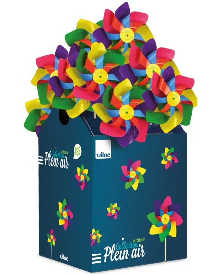 MOULIN A VENT MULTICOLORE