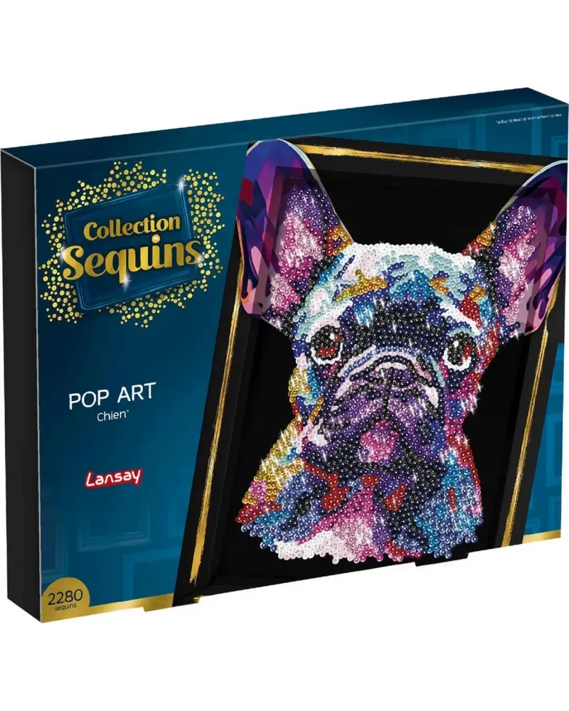 SEQUINS COLLECTION POP ART CHIEN