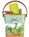 SEAU 16CM METAL + ACC. JARDIN