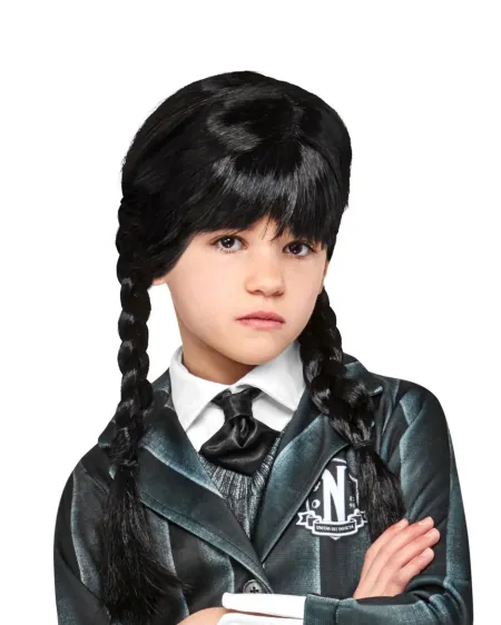 PERRUQUE MERCREDI ADDAMS