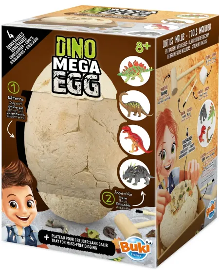 MEGA OEUF EXCAVATION 4 DINOS A MONTER