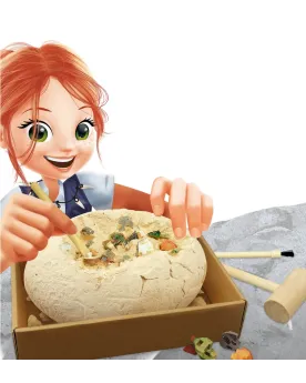 MEGA OEUF EXCAVATION 4 DINOS A MONTER