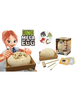 MEGA OEUF EXCAVATION 4 DINOS A MONTER