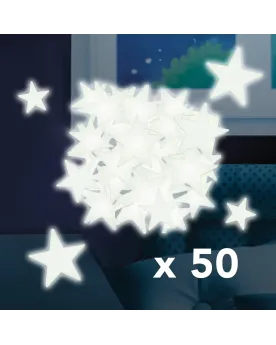 ETOILES 3D PHOSPHORESCENTES