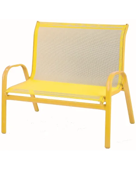 BANC METAL JAUNE