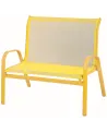 BANC METAL JAUNE