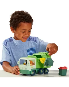 BLUEY CAMION POUBELLE + 2 FIGURINES