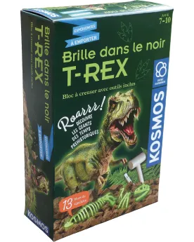 KIT D'EXCAVATION T-REX BRILLE DANS NUIT
