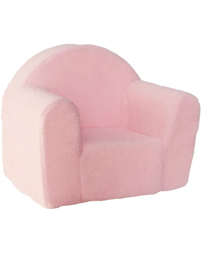 FAUTEUIL BOUCLETTE ROSE