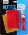 CARTE JAUNE/ROUGE AVEC UN SIFFLET
