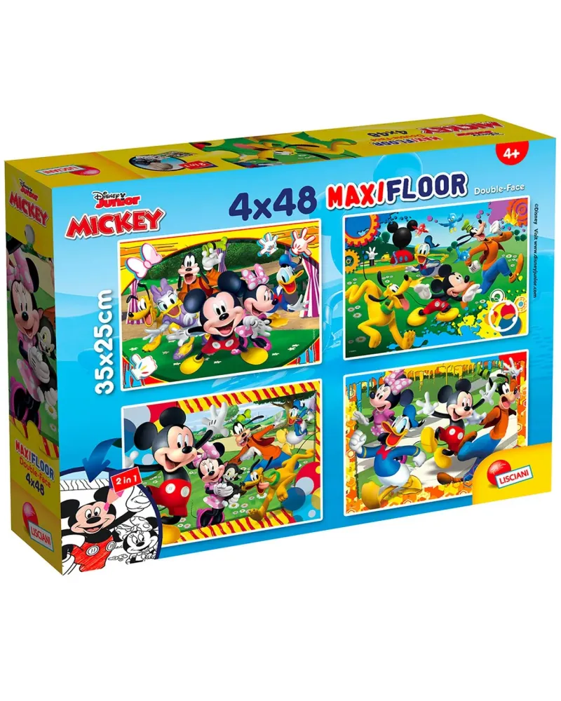 DISNEY PUZZLE SUPERMAXI 4X48PCES MICKEY