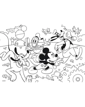 DISNEY PUZZLE SUPERMAXI 4X48PCES MICKEY