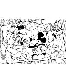 DISNEY PUZZLE SUPERMAXI 4X48PCES MICKEY