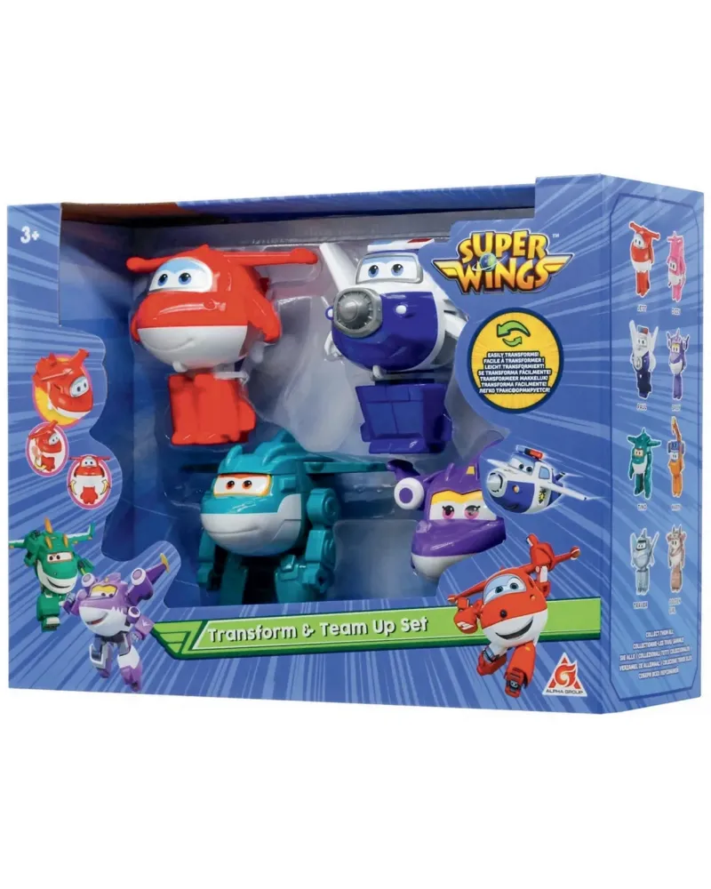 SUPERWINGS COFFRET DE 4 FIGURINES 10CM