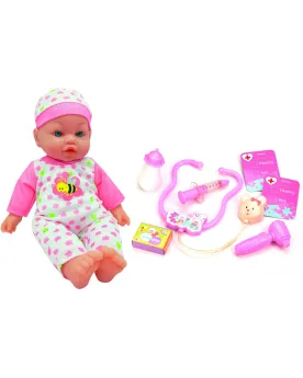 BEBE 41CM DOCTEUR 7 FONCTIONS  41 cm. Il faut le soigner : il touss...
