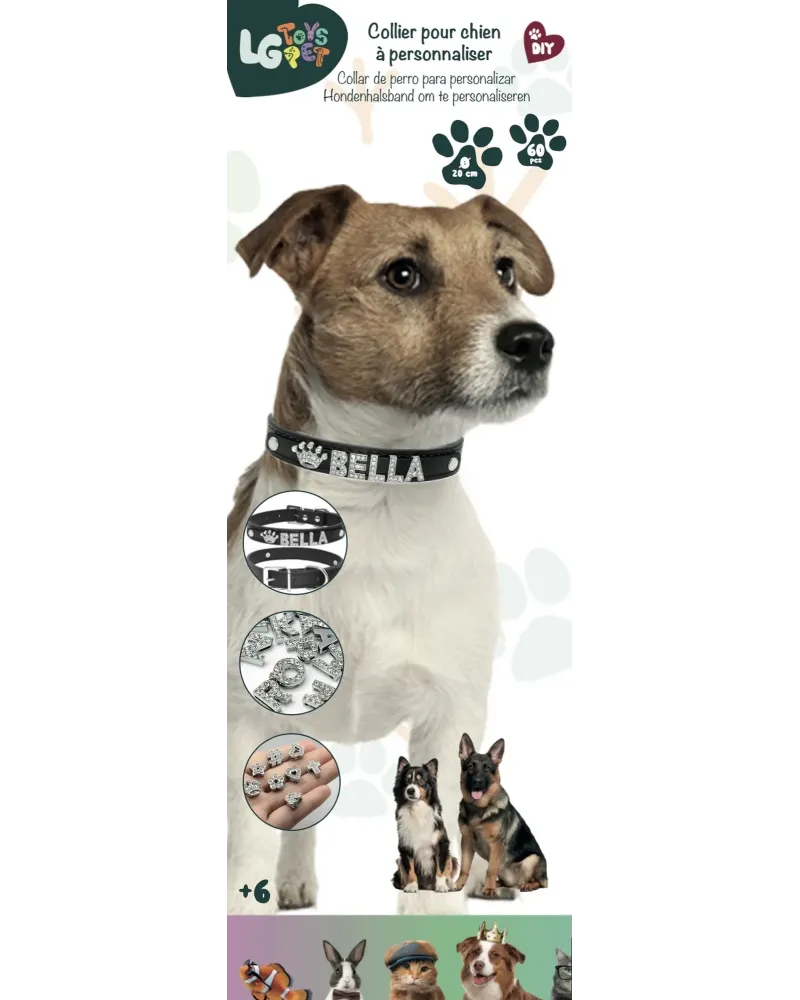 TOY PET COLLIER MOYEN/GRAND PERSONNALISE