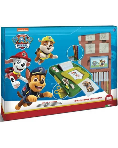 MACHINE STICKERS PAW PATROL + TAMPONS/MA  Inclus : 7 tampons, 1 tam...