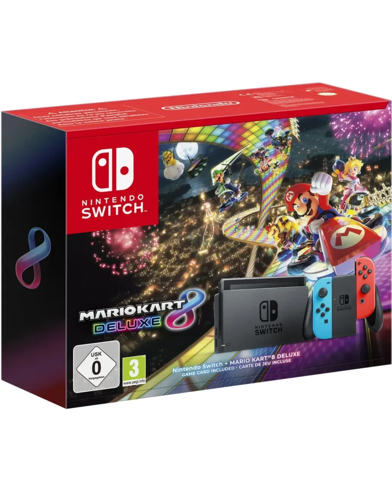SWITCH CONSOLE + MK8 DELUXE PHYS.