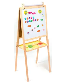 TABLEAU DES ARTISTES DOUBLE FACE MAGN.  En bois. 1 face ardoise et ...