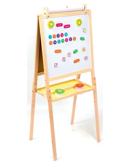 TABLEAU DES ARTISTES DOUBLE FACE MAGN.  En bois. 1 face ardoise et ...