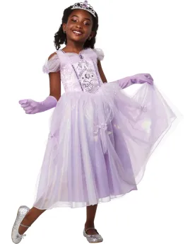 COST. LUXE PRINCESSE LAVANDE 7/8 ANS  Tiare et gants inclus. Taille...