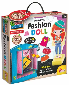 MONTESSORI FASHION DOLL  Crée des tenues pour ta poupée en bois. LS...