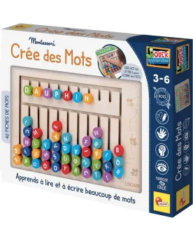 MONTESSORI CREE DES MOTS BOIS