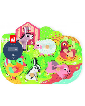PUZ BOIS HAPPY FARM 6 PCES