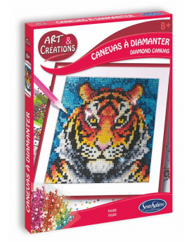 CANEVAS A DIAMANTER TIGRE