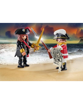 CAPITAINE PIRATE ET SOLDAT