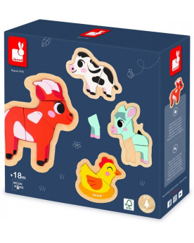 4 PUZZLES EVOLUTIFS FERME