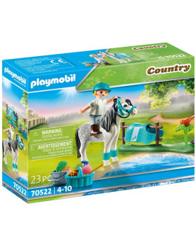 CAVALIERE AVEC PONEY GRIS