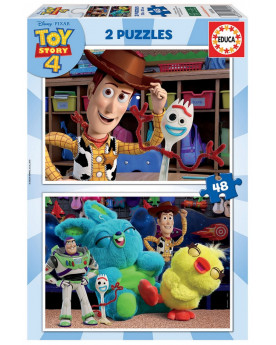 PUZZ. 2X48 PCES TOY STORY 4
