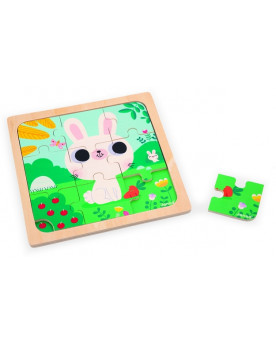 PUZZLE LAPIN BLANC