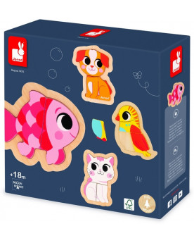4 PUZZLES EVOLUTIFS ANIMAUX...