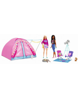 BARBIE CAMPING + 2 POUPEES