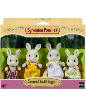 FAMILLE LAPIN GRIS SYLVANIAN