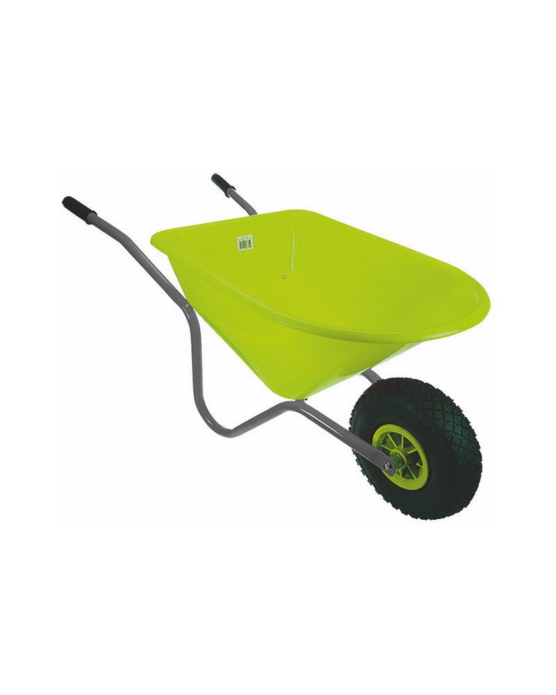 BROUETTE METAL/PVC VERTE/GRISE